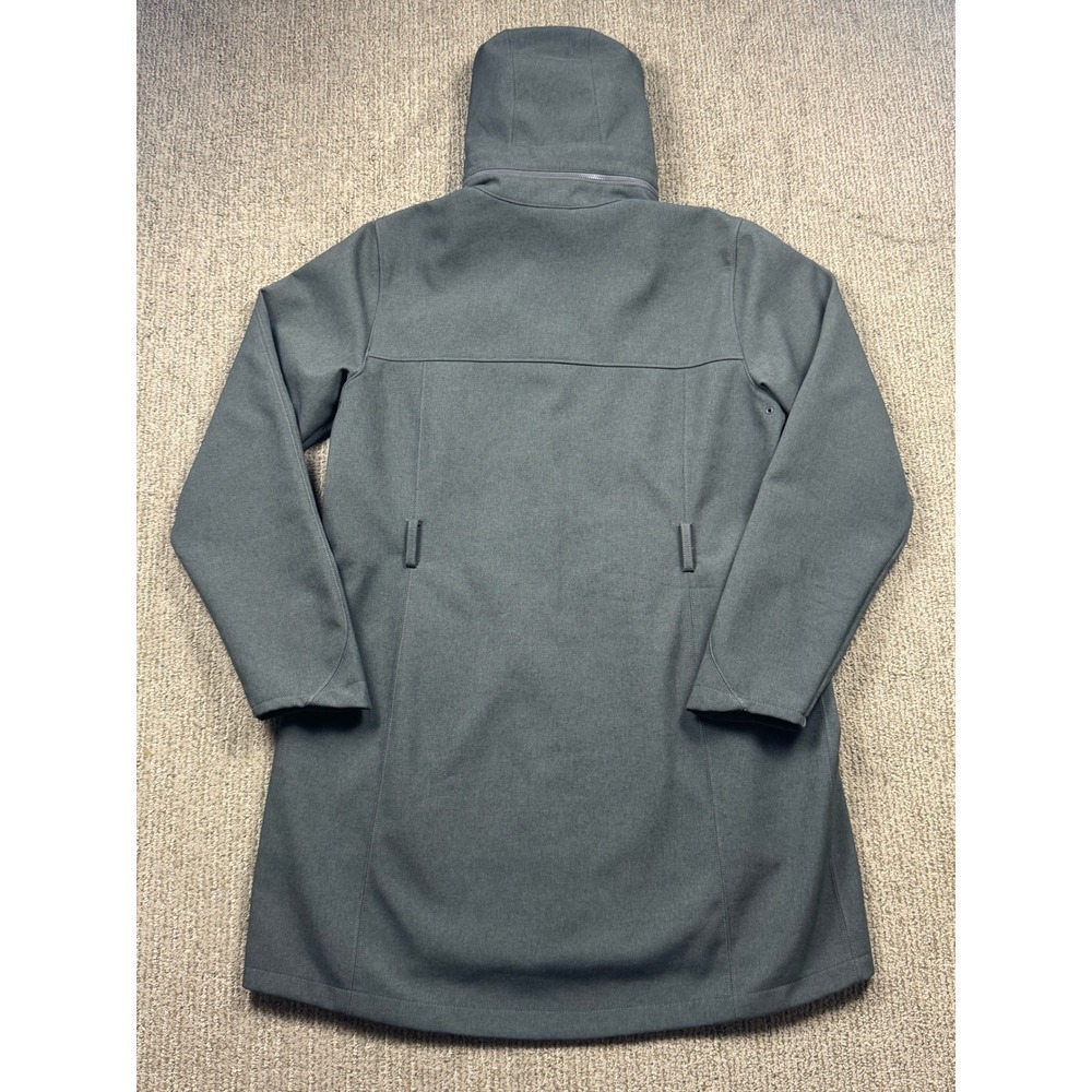 The North Face Apex Bionic Trench Coat Womens XL Softshell Jacket Fleece Grey